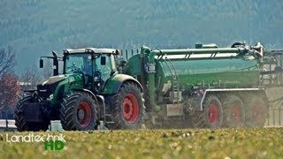 Substrat ausbringen mit 2 Fendt Vario und Kotte Technik [HD]