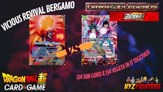 Vicious Revival Bergamo vs SS4 Son Goku & SS4 Vegeta, In It Together #zenkai #dbstcg