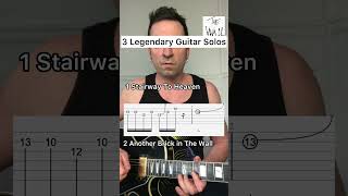 3 Legendary Guitar Solos + Tabs #guitartabs #guitarsheetmusic #guitarcover #easyguitartabs