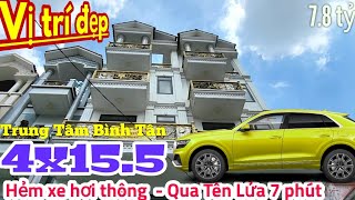 Bán nhà Bình Tân "XEM LÀ MÊ" 4x15.5, 5 tầng, đường 6m Hương Lộ 2 thông ra chiến lược