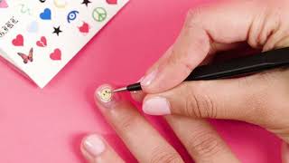 Bean nail stickers How To Apply