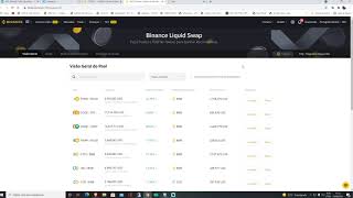 Binance Liquid Swap explicação básica para o grupo mineradores platinum parte 1