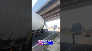 Heavy Cargo Vehicle Crossing Bridge#shorts