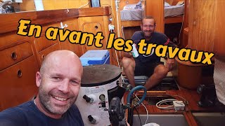 Daily vlog 7/75, on commence les travaux sur le voilier !!!