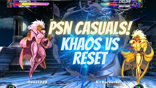 MvC2 - PSN Casuals - Khaos vs Reset (Matrix Practice) 07/25/24