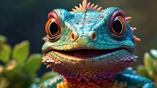 1 2 3 Start | Lizard Funny Video| Funniest Video Ever|4K #nature#funnyshorts #shorts #youtubeshorts