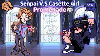 [ FNF ] Cassette Girl and Senpai ( Nikusa Promenade sing voice cover )