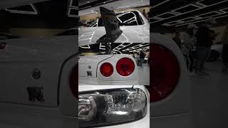 Nissan Skyline R34 GTR Nismo Omari Factory S Tune Japanese Halo car #shorts #wekfest #xenon