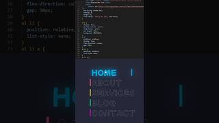 glowing_nav_text in html&css #shorts  #reels #html #htmlcss #htmlcoding #coding