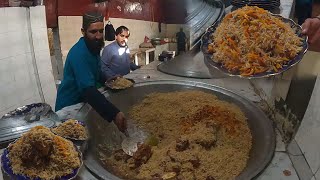 Kabuli pulao recipe in Baba Wali Restaurant | cooking Kabuli Pulao | meat rice prepared street food