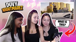 REACTION | DUVY NIGHTMAREZ *WITH MY GIRL WHO DOESN'T LISTEN TO RAP*