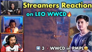 Streamers and Casters React On LEO WWCD🔥🇳🇵| i8 vs DEVNM - 1st WWCD in PMPL❤️| DRS WWCD in PMPL⚡️!