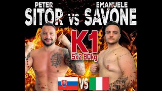 Emanuele Savone, Bony Gym Taliansko vs Peter Sitor, Muay Thai Carnage club Poltár