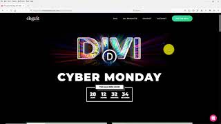 Get the Divi Cyber Monday sale from Elegant Themes