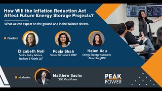 How Will the Inflation Reduction Act Affect Energy Storage Projects?