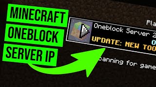 Minecraft OneBlock Server IP Address (2024) Minecraft OneBlock Server IP