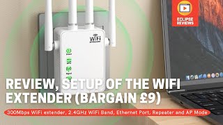 Reduce WiFi Dead Zones with This 300Mbps Extender!