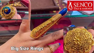 2024 Senco Gold & Diamond Gold Bridal Ring Designs/Cocktail Finger Ring/Umbrella Ring Designs/Deeya