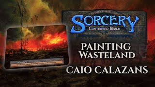 How Sorcery TCG Cards Get Made: Painting Wasteland by Caio Calazans