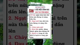 5 dấu hiệu cảnh báo Ung thư vòm họng không nên bỏ qua || Bs Thủy Triệu  #shots