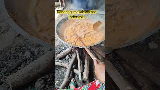 Masak Rendang, masakan khas Indobesia,#shortvideos #masakanindonesia #kulinerindonesia