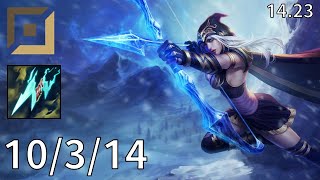 Ashe ADC vs Ziggs - EUW challenger | Patch 14.23