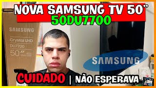 🔴 SAMSUNG SMART TV 50" 4K 50DU7700 | Análise 50 DU7700 / Cuidado Nesse Ponto