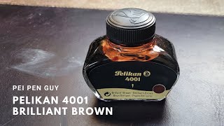 Pelikan 4001 Brilliant Brown Fountain Pen Ink.