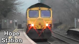 Class 66 Freightliner Locomotive - Hope Station, Derbyshire