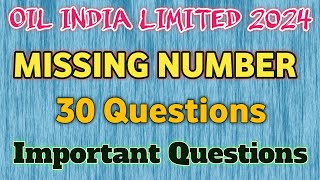 oil India limited maths question | missing number questions