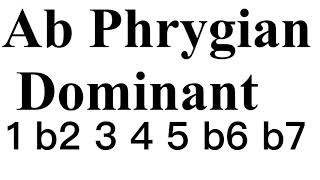 Ab Phrygian Dominat Backing Track #LBT06Ab