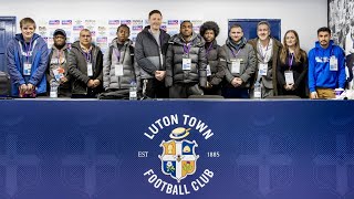 Preparing our Sport Journalism students for the real world at a Luton Town FC Premier League game!