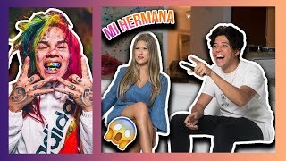 MI HERMANA REACCIONA AL TRAP AMERICANO POR PRIMERA VEZ!! ft. 6ix9ine, Lil Pump & Icy Narco