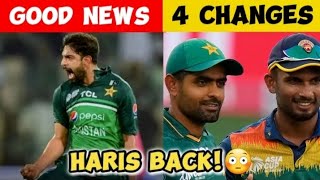 Pak vs Sl Do or Die Match | Good News and Pak Playing XI