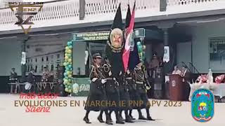 IE PNP CAP. ALIPIO PONCE VASQUEZ - Evoluciones en marcha 32 aniversario 2023