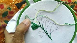 Hand Embroidery: Latest Elegant Hand Embroidery, Leaf Design