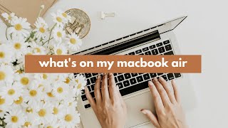 my macbook organisation + personalisation (new macbook air 2020)