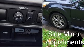 How to Adjust Side Mirrors on a Subaru Legacy