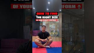 How to find the right size of your karate uniform 🥋 #karate #shorts