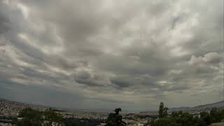 time lapse, clouds, Athens, Acropolis