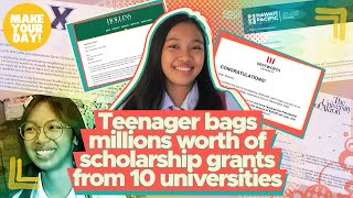 Teenager bags millions worth of scholarship grants from 10 universities | Make Your Day