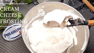 CREAM CHEESE FROSTING just 3 ingredients.stabilised #creamcheese #frostingrecipe with whipped cream.