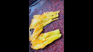 How to make a superb light crispy fried pumpkin flower with beautiful flavours!