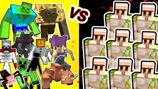 Iron Golem x10 Vs. Mutant Monsters | 1vs10