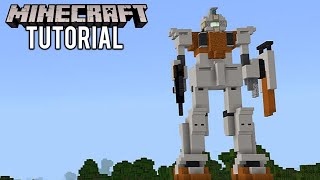 MINECRAFT : How To Build Gundam RGM-79 (G) GM Ground Type 陸戦型ジム