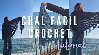 Chal crochet - chal tejido paso a paso