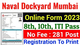 Naval Dockyard Mumbai Apprentice Online form 2023 kaise bhare | Naval Dockyard Apprentice From 2023