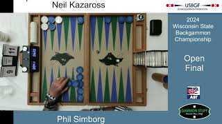 2024 Wisconsin State Backgammon Championship - Open Final - Neil Kazaross vs. Phil Simborg