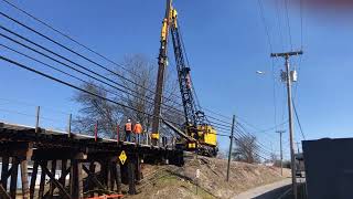 New Albany Train Bridge Construction