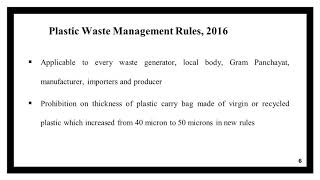 Rules and regulations- solid waste management in India